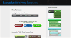 Desktop Screenshot of expressionwebmenu.com