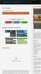 Mobile Screenshot of expressionwebmenu.com